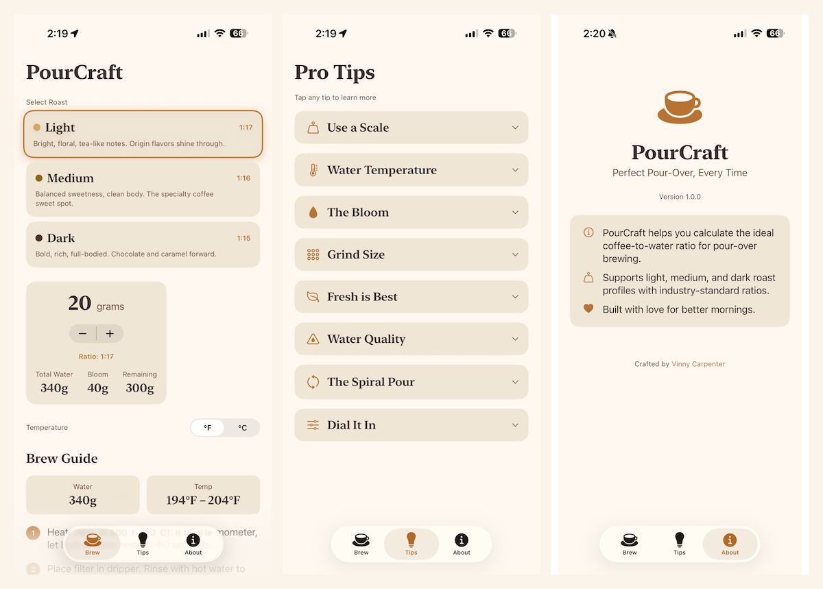 PourCraft iOS App